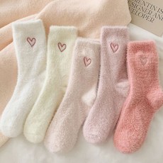러브 임산부 수면양말 5켤레 세트, 1세트