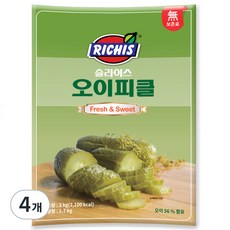 리치스 슬라이스 오이피클 파우치, 3kg, 4개