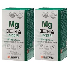 일양약품 마그네슘 프리미엄 60g, 60정, 2개 60정, 2개