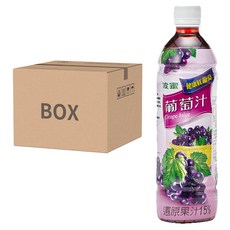 波蜜 葡萄汁 還原果汁15% 580毫升 x 24瓶, 580ml