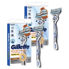 Gillette 吉列 2024 Skin Tech Power Handle刮鬍刀, 2個, 1入