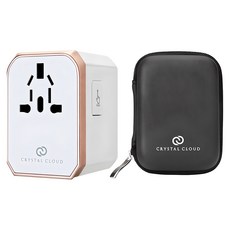 CRYSTAL CLOUD 旅行萬用轉接頭 CC-305PLUS 5.6A 玫瑰金, 1組