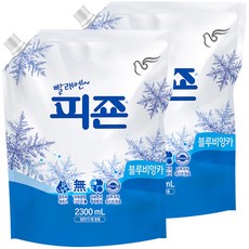 피죤 레귤러 섬유유연제 블루비앙카 리필, 2.3L, 2개
