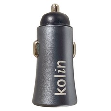 kolin 歌林 2.4A快速車用充電器 58 x 24 x 24mm 15g, KEX-DLCP17, 黑色