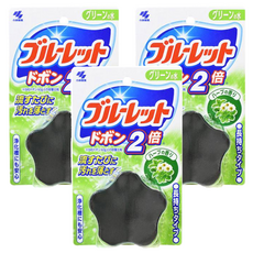 小林製藥 BLUELET 2倍星型馬桶芳香清潔錠, 甘菊香氣，日本原裝進口, 120g, 3個
