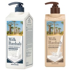 밀크바오밥 퍼퓸 샴푸 500ml + 트리트먼트 1L 화이트머스크, 1개