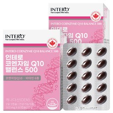 인테로 코엔자임 Q10 밸런스 500 30g, 60정, 2개