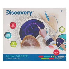Discovery Toys 無痕聲光繪圖板，12色LED燈，6首獨特歌曲, 單一顏色, 1個