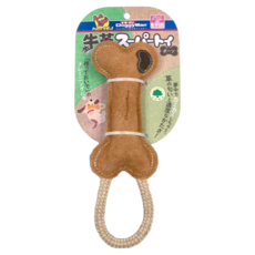 DoggyMan 多格漫 犬用牛革玩具, 骨型, 1個