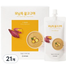 인테이크 모닝죽 꿀고구마 즉석죽, 130g, 21개