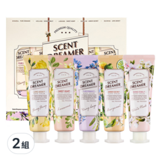KWAILNARA Scent Dreamer系列 護手霜禮盒組 5件, 含維他命E、乳木果油和椰子油，80g方便攜帶, 2組