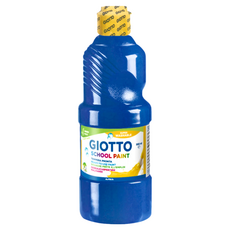 GIOTTO 可洗式兒童顏料 深藍色 500ml, 兒童繪畫安全顏料, 1色