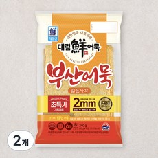 대림선 부산어묵 얇은사각 6장, 240g, 2개