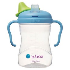 b.box 鴨嘴杯, 240ml, 4個月以上適用，軟矽膠鴨嘴, 海洋藍, 1個