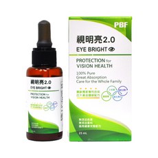 PBF 寶齡富錦生技 視明亮2.0滴劑, 葉黃素滴劑, 全素可食, 25ml, 1瓶