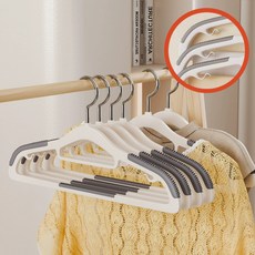 solve living 耐用防滑衣架, 灰色, 10個