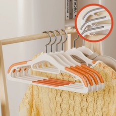 solve living 耐用防滑衣架, 橘色, 10個