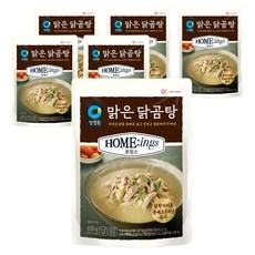 대상 청정원 호밍스 맑은 닭곰탕, 6개, 450g