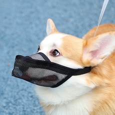 PASTEL PET 中大型犬透氣網布嘴套 L號, 黑色的, 1個