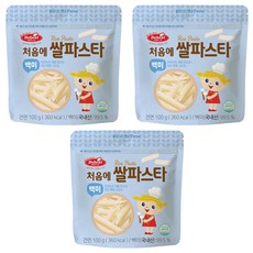베베스트 처음에 쌀파스타 백미, 100g, 3개 백미, 3개, 100g
