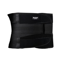 JINGBA SUPPORT 支撐加壓透氣運動護腰, M號 95 x 23cm, 黑色, 輔助支撐, 扭傷防護, 減緩腰疼, M(95 x 23cm), 1個