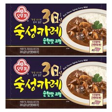 오뚜기 3일 숙성카레 순한맛 고형, 200g, 2개 2개, 200g