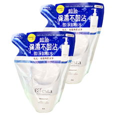 Bifesta 碧菲絲特 抗暗沉即淨卸妝水 補充包, 保濕不回沾, 輕鬆卸妝, 柔滑輕拭, 一擦即淨, 360ml, 2包