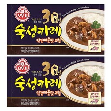 오뚜기옛날 3일 숙성카레 약간 매운맛 고형, 200g, 2개 2개, 200g