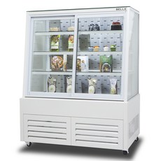 BELLE 프리미엄 쇼케이스 사선 앞문형 화이트 방문설치, JDF-1200W