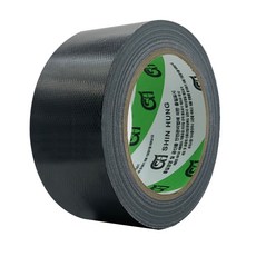 Shinheung 膠帶 棉膠帶 大容量 48mm x 25M, 黑色, 1個