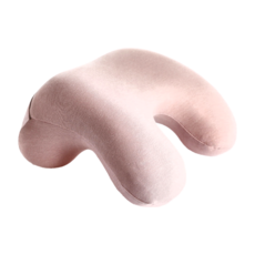 Dema Homer 學生午睡枕, 28x25.5x12cm, 藕粉色, 棉套聚酯纖維枕芯, 28 x 25.5 x 12cm