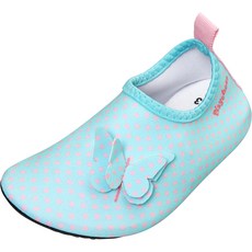 Playshoes 抗UV水陸兩用沙灘懶人童鞋-蝴蝶，可愛造型，水陸兩用，防滑耐磨，保護兒童足部安全, 1入, 藍色, 24/25