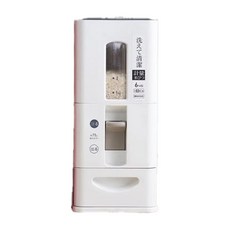 ROYALLIN 蘿林嚴選 12KG可計量儲米箱, 防蟲防潮, 白色, 長41.5 x 寬18 x 高41.3cm, 1個