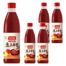 해찬들 새콤달콤 초고추장, 1.05kg, 5개 1.05kg, 5개