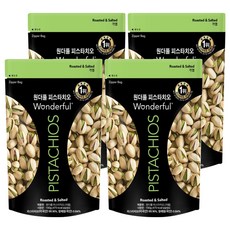 Wonderful PISTACHIOS 帶殼鹽烤開心果, 150g, 4包