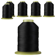 COTTONVILL 高級縫紉機線 Set 2捲, 45'S/2, 色號C082, 1700公尺, 100%聚酯纖維, 韓國製, C082, 6捲