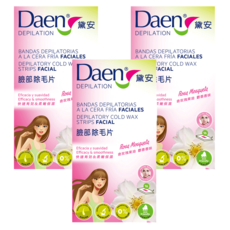 Daen 黛安 玫瑰果油臉部除毛片, 快速有效 柔嫩保濕, 3盒