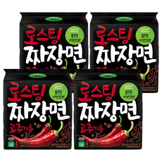 풀무원자연건면 고추기름 로스팅 짜장면 102.5g, 16개