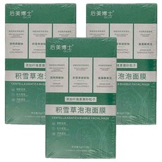 Dr.LM 后美博士 積雪草泡泡面膜 12包/盒, 深層清潔, 舒緩保濕, 細緻毛孔, 12條, 3盒