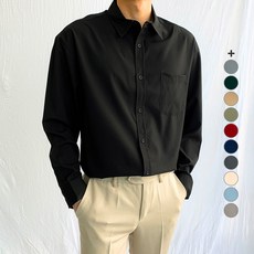 남자 스프라이트 셔츠 간절기 긴팔 스트라이프 줄무늬 남방