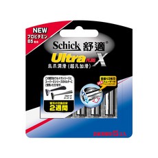 Schick 舒適牌 Ultra Plus 烏爪潤滑(超凡加滑) 刮鬍刀片5入, 5入, 1組