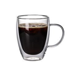 로체스터 내열 이중유리 글라스 머그컵 스퀘어 350ml, 1개 1개