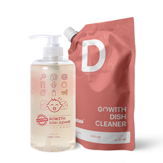 고위드 올인원 주방세제 리필 600ml + 주방세제 본품 750ml, 1세트