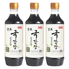 신앙촌 양조 깔끔한 국간장, 860ml, 3개