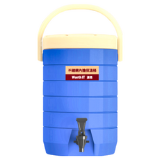 WORTH IT 渥思 不鏽鋼內膽保溫茶桶, 13L, 台灣製造, 寶石藍, 17L, 1個