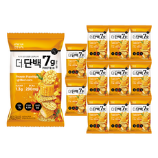 빙그레 건강tft 더단백 팝칩 군옥수수맛, 44g, 12개