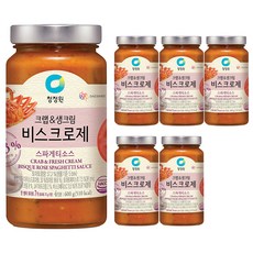 청정원 크랩&생크림 비스크로제 스파게티소스, 600g, 6개