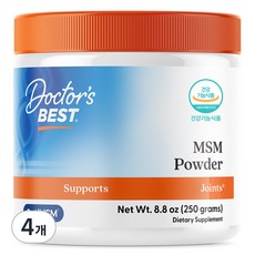 [쿠팡수입] 닥터스베스트 MSM 파우더, 250g, 4개