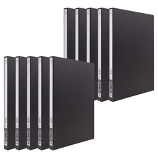 Heemang 無孔PP活頁夾 A4, 黑色, 10個