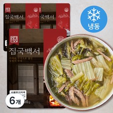 집국백서 가마솥 수제 사골우거지국 (냉동), 500g, 6개 - 앤쿡어린이곰국